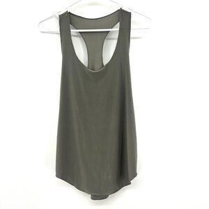 Onzie Flow Gun Metal Gray Racerback Tank Women's One Size